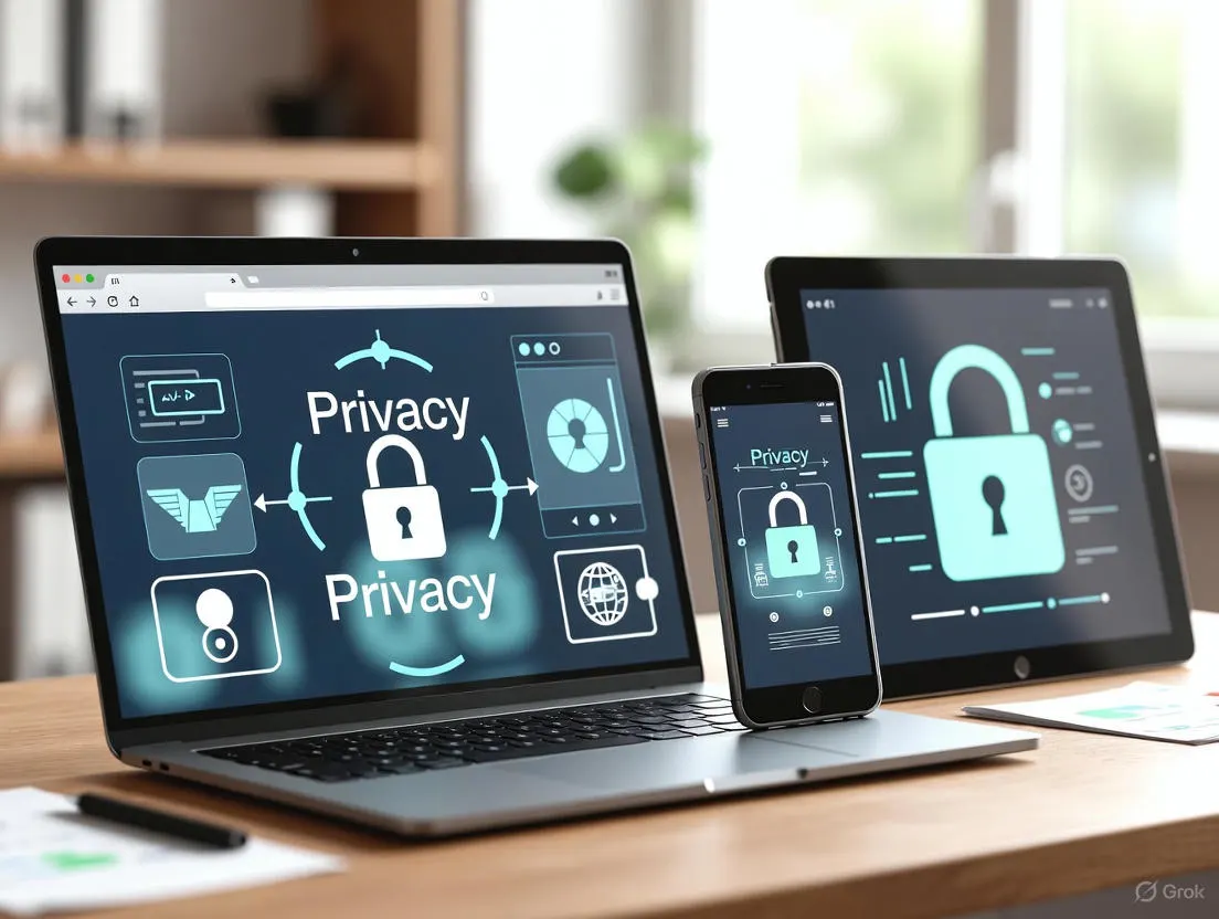 A close-up of a combination lock representing privacy and security