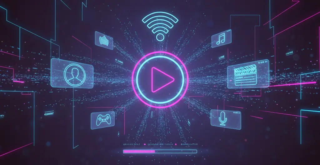 A collage of popular streaming service logos, indicating successful unblocking